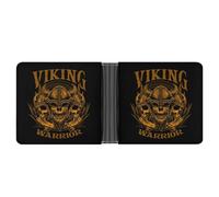 Viking Warrior - Portafoglio divertente per banconote, portamonete, carte di credito, per uomini e donne, Stile:, Taglia unica, Per tutte le stagioni
