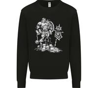 Viking Warrior Teschio Thor Odin Valhalla Mma Uomo Felpa Maglione