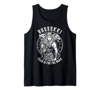 Viking Woman Shield Maiden Courage Hugrekki Vecchio Lupo norreno Canotta