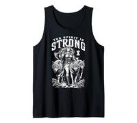 Viking Woman Shield Maiden Strong Norse Spirit, confezione da lupo Canotta