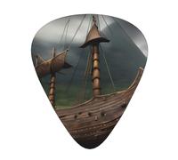 Vikings - Plettri per chitarra acustica a forma di barca, per basso e chitarra elettrica