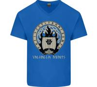 Vikings Valhalla Aspetta Simbolo Valknut Odin Maglietta Cotone A V