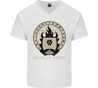 Vikings Valhalla Aspetta Simbolo Valknut Odin Maglietta Cotone A V