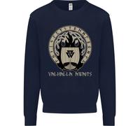 Vikings Valhalla Awaits Valknut Simbolo Odin Bambini Felpa Maglione