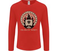 Vikings Valhalla Awaits Valknut Simbolo Odin Uomo Maniche