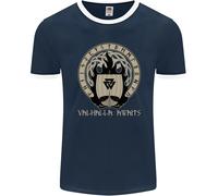 Vikings Valhalla Awaits Valknut Simbolo Odin Uomo Ringer Fotl