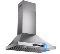 VIKIO HOME Cappa aspirante da parete da 76,2 cm, 980 CFM con sensore di movimento e pannello di controllo touch