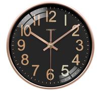 VIKMARI Orologio da Parete Piccolo 20 cm Moderno Insolito Silenzioso a Batteria per Cucina Soggiorno Camera da Letto Bagno Casa Scuola Ufficio