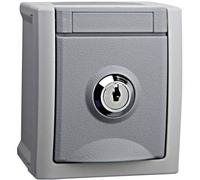 VIKO 90591044-DE Interruttore per ambienti umidi Presa schuko, bianco artico Pa