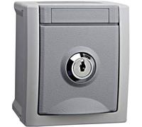 VIKO 90591045-DE Interruttore per ambienti umidi Presa schuko, bianco artico Pa