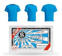 Vikoria - Colore per Tessuti (58 Colori) - Colorazione per Tessuti Neri, Blu, Jeans e Vestiti