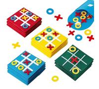 Vikrami lighting 14 Pezzi Tic Tac Toe, Verranno Spediti Quattro Colori In Modo Casuale. Feltro Tic Tac Mini, Colorato Tic Tac Town, Puzzle Cubo Per Compleanno, Festa Dei Bambini, Casa, Scuola, Feste