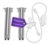 Viоks.pro 00754869 - Set di cerniere per porta Siеmens per lavastoviglie e Balay Neff Viva Junker Bosch Molla Lavastoviglie Nero