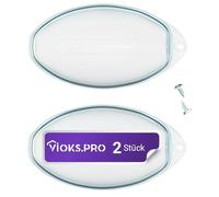 Viоks.pro 2 pezzi di copertura della lampada 100 x 54 mm di ricambio per copertura della lampada Cappa aspirante Electrolux 5024879600/0 - Lampadina cappa aspirante e ricambi per cappa - Accessori