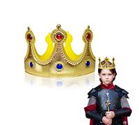 VIKSAUN Cappelli Festa Compleanno, King Crown King Hat Adult Kids Birthday Party Hat, Corona Principessa Fancy Dress Festa di compleanno, Happy Birthday Cake Decoration Puntelli (1 Pezzi)