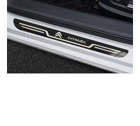 VIKTGBD 4 Pezzi Battitacco per Citr-oen DS3 DS4 DS5 DS6 DS7 C1 C2 C3 C4 C5 C6 C8, in Acciaio Inossidabile Protezione Soglia Porta Auto AntiGraffio Decorazione Accessori Esterni,A