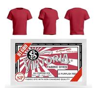 HOPS Viktoria - Colorante per tessuti, lavabile in lavatrice (59 colori), per cotone, lino, seta, lana, viscosa, nylon, combinazione, raso, legno e plastica, metodi di tintura inclusi