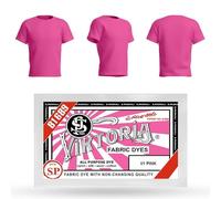 HOPS Viktoria - Colorante per tessuti, 10 g, colore rosa, lavabile in lavatrice, tinta per tessuti, tintura per abbigliamento