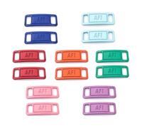 VIKY® Af1 Metal Tag Set di Lacci in Metallo, Fibbia Elastica per Scarpe da Giorno e Ginnastica alla Moda, Kit di Sneaker Fai da Te, Air Force 1 Lacci per Scarpe da Trekking