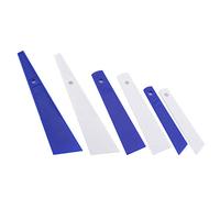 Vikye 6 Strumenti per Colla in Plastica, Raschietti per Colla a Striscio Durevoli per la Lavorazione della Pelle Fatta a Mano, Dimensioni Convenienti per Uso Domestico e Industriale