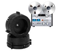 Vikye Adattatori per Hub NAB (1 paio), Base in Plastica con Serratura da 1,4 Pollici per Tas Cam, Studer, Registratori a Nastro Akai Reel-to-Reel (BLACK)
