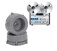 Vikye Adattatori per Hub NAB (1 paio), Base in Plastica con Serratura da 1,4 Pollici per Tas Cam, Studer, Registratori a Nastro Akai Reel-to-Reel (GRAY)