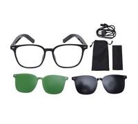 Vikye AI Translation Smart Glasses con AI, Occhiali da Sole Bluetooth con Traduttore 118 Lingue, Lente a Colori, Cuffia Trasparente con Altoparlante