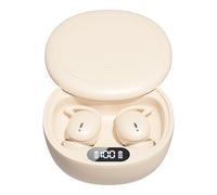 Vikye Auricolari Wireless, Cuffie Bluetooth 5.4 Blocco del Rumore Nell'orecchio con Display Digitale, Auricolari Wireless Hifi Stereo Deep Bass (colore della pelle)