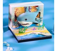 Vikye Calendario Time Piece 2026, Calendario da Tavolo Creativo con Blocco Note 3D con Luce LED e Segnalibri, Decorazione con Intaglio di Carta 3D per Regalo in Ufficio e a Casa