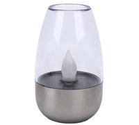 Vikye Candela Solare da Esterno Senza con Effetto Tremolante per Cimitero e Giardino - Impermeabile IP44 - Design in Acciaio Inossidabile