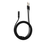 Vikye Cavo Sdoppiatore per Cuffie da 3,5 Mm, Adattatore per Microfono Audio da Femmina a Doppio Maschio da 1 M
