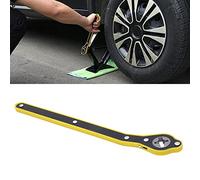 Vikye Chiave a Cricchetto per Auto, Chiave a Cricchetto Girevole a 360° per Risparmiare Manodopera, Adattatore per Cric a Forbice con Manico Lungo per Viaggi, Furgone