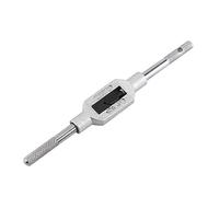 Vikye Chiave per rubinetto, ingegneri regolabili da 130 mm Porta chiave per rubinetto Chiave per alesatore regolabile in metallo lunga Strumento azionato a mano adatto per M1-M8 metrico