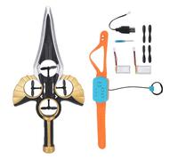 Vikye Controllo Manuale del Drone Spada Volante, Drone Spada Galleggiante con Luci a LED, Tempo di Volo di 20 Minuti Giocattolo per Aliante RC per Bambini Ragazzi Ragazze Regali (oro nero)