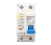 Vikye Din Rail Mout 1P in Miniatura -Interruzione Performance con Interruttore di Protezione delle Perdite e Protezione Sovraccarico, Adatto a Quelli della Rete Rurale
