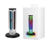 Vikye Dock di Ricarica per NSwitch 2 (2025), Caricatore a Doppia Direzione Portatile Staion Veloce con 9 Luci RGB per Interruttore 2 Accessori