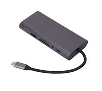 Vikye Docking Station USB C, Hub USB C 11 in 1 Monitor HDMI per OS X, PD, USB 3.0, 3 USB 2.0, Scheda di Memoria, Scheda di Memoria, Interfaccia Multimediale HD, VGA, RJ45,