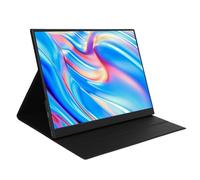Vikye Estensione dello Schermo del Laptop, Estensione del Monitor per Laptop da 14 Pollici con Display 2K, Supporto Doppio USB C, Touch Screen, Costruito - In Altoparlanti per Ufficio