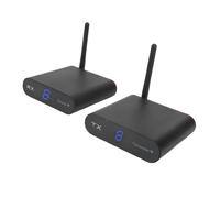 Vikye Extender HDMI Wireless, Set Ricevitore Trasmettitore HDMI Wireless da 200 M, Adattatore Audio a 8 Canali per TV PC Amplificatore Altoparlante Soundbar (Spina europea)