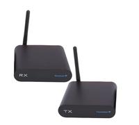 Vikye Extender HDMI Wireless, Set Ricevitore Trasmettitore HDMI Wireless da 400 M, Adattatore Audio a 8 Canali per TV PC Amplificatore Altoparlante Amplificatore Soundbar (Spina europea)