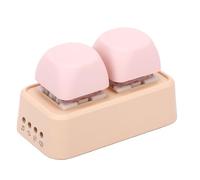Vikye Girapagina Wireless per Telefoni e Tablet, Controller Bluetooth con Retroilluminazione RGB, Telecomando con Mini Tastiera con Interruttore Fai-da-te per la Lettura, PPT (PINK)