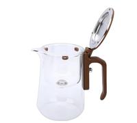 Vikye Incanta Teiera in Vetro Resistente con Manico Ergonomico per Preparare e Servire Senza Sforzo a Casa o Al Ristorante (800ml)