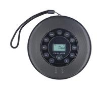 Vikye Lettore CD Portatile Bluetooth, Lettore CD Desktop Ricaricabile con Altoparlanti Stereo, Riproduzione della Memoria Anti-salto con Jack AUX da 3,5 Mm (BLACK)