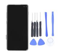 Vikye Per il Kit di Sostituzione dello Schermo S10 Plus, Sostituzione dello Schermo TFT Per S10 Plus con Telaio, Gruppo Touch Screen con Display Digitalizzatore con Strumenti (BLACK)