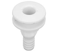 Vikye Raccordo Passascafo da 3/4" Connettore in Plastica ABS Durevole per Sistemi di Scarico della Barca, Resistente agli Urti, Installazione Semplice, 1 unità (White)