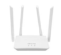 Vikye Router 4G LTE con Slot per Scheda SIM, Modem 4G LTE 300 Mbps con 4 Antenne Ad Alto Guadagno, Router Wireless 4G Sbloccato, Supporto per 20 Utenti (per Europa Asia) (Spina Europea
