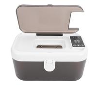 Vikye Scaldasalviette per Neonati, Dispenser per 80 Salviette con Controllo Automatico della Temperatura con Luce Notturna a Molla per Auto di Casa All'aperto, Alimentato Tramite USB