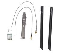 Vikye Scheda Wireless WiFi 7, Adattatore di Rete QCNCM865 Tri Band 5,8 Gbps M.2 NGFF 320 MHz 4K QAM con 2 Kit di Supporto Antenne Esterne, per 11 PC Desktop