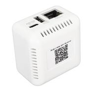 Vikye Server di Stampa di Rete USB 2.0, Server di Condivisione di Stampa LAN USB 5V Adattatore per Server di Stampa per Computer per XP per Android per Linux (Spina Europea)