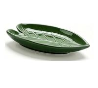 Vikye Supporto Decorativo in Ceramica a Forma di Foglia Poggiamestolo per Utensili Caldi Multiuso da 1 unità (Ceramica)